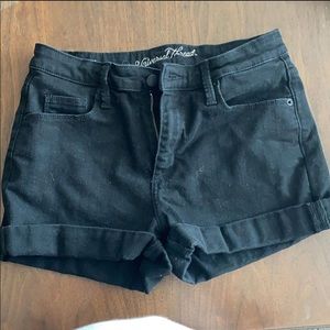 Universal thread black denim shorts